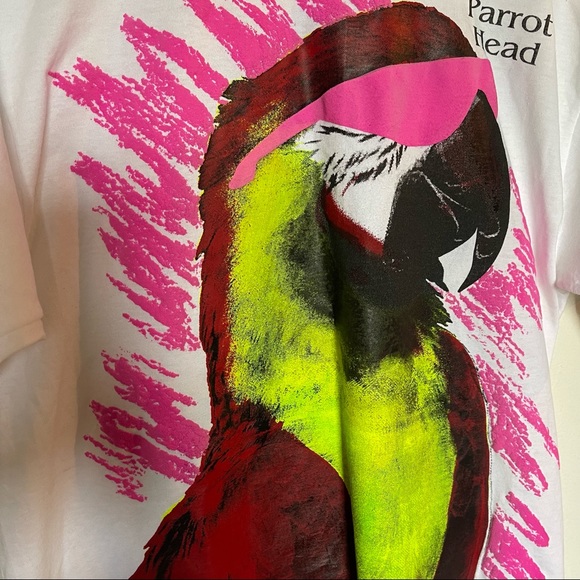Vintage 80s 90s parrot head graphic tee shirt (bins) - Picture 5 of 8
